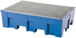 Sump tray PE 2-drum w. galvanized grate 865x1245