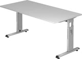 Schreibtisch grau 160x80x72 cm