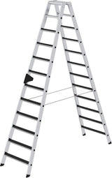 Alu-Stehleiter 2x12Stufen clip-step R13 Gesamthöhe 2,79 m Arbeitshöhe bis 4,30 m