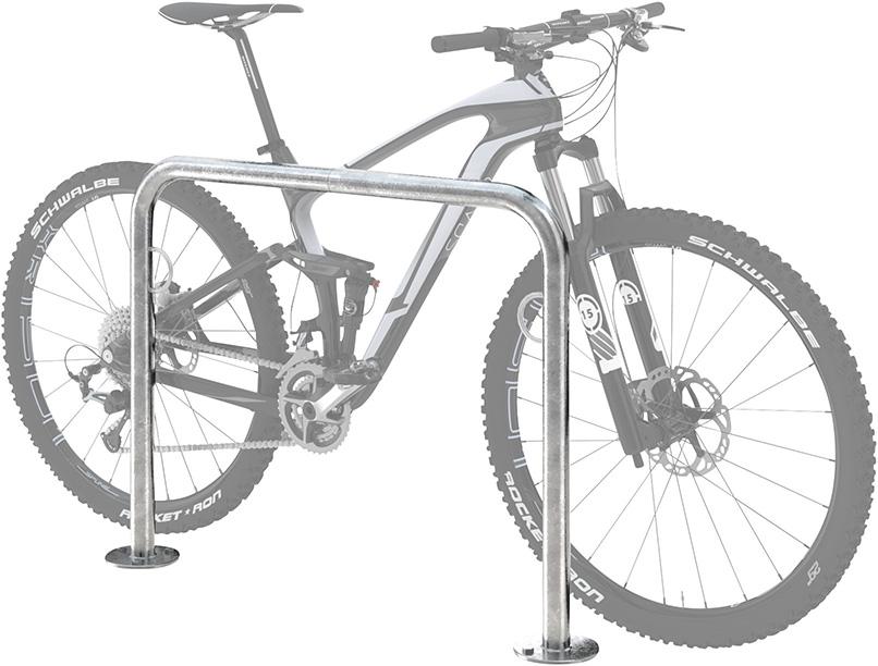 Produktbild von WSM Fahrrad-Anlehnbügel verzinkt L 750 mm zum Einbetonieren 105500001 4250366512433