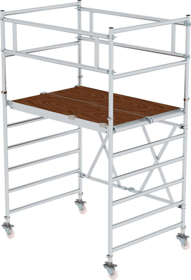 Alu-Klappgerüst Plattform B1800xT1350 mm Plattformhöhe 1,80 m Arbeitshöhe bis 3,80 m