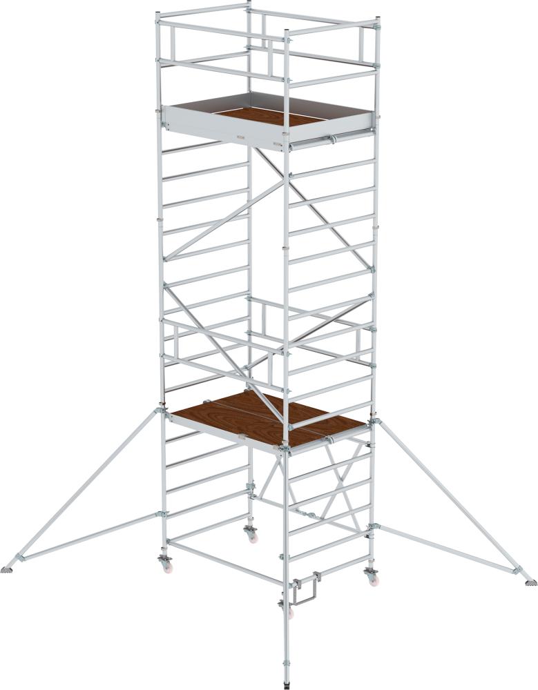 Alu-Klappgerüst Plattform B1800xT1350 mm Plattformhöhe 4,80 m Arbeitshöhe bis 6,80 m