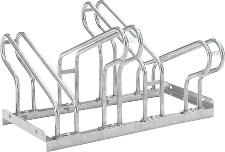 Fahrradparker Hoch/Tief zweiseitig, verzinkt L 700 mm, 4 Plätze