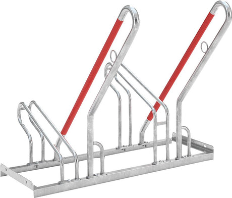 Fahrrad-Anlehnparker einseitig, verzinkt L 1000 mm, 2 Plätze