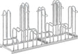 Produktbild von WSM Fahrrad-Standparker zweiseitig verzinkt L 1400 mm 8 Plätze 105800019 4250366514871
