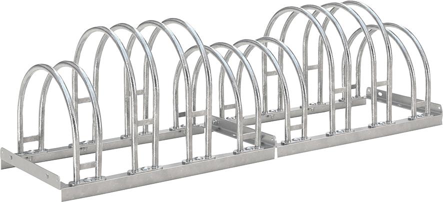 Produktbild von WSM Fahrrad-Bogenparker zweiseitig verzinkt L 1400 mm 8 Plätze 105800044 4250366515120