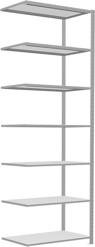 Steckregal B1000xT600xH3000 mm Anbaufeld 7 Böden vzk Fachlast 250kg