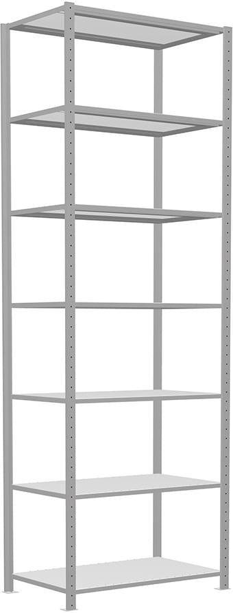 Produktbild von Schulte Steckregal B1000xT600xH3000 mm Grundfeld 7 Böden verzinkt Fachlast 150kg 32662 4004514203793