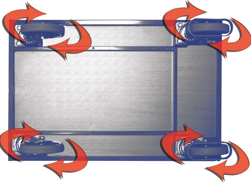Produktbild von VarioFit Mehrpreis pro Wagen mit 4 Lenkrollen RSA-000.000 4035694006102