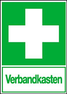 Produktbild von SafetyMarking Hinweisschild Folie B200xH300 mm Verbandkasten lang nachleuchtend 4367009560 4044589054524