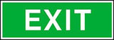 Fluchtwegschild Alu B300xH105 mm Exit langnachleuchtend