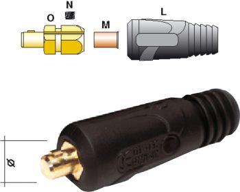 Schweißkabelstecker 200 A(10-25 qmm) Z 14 mm