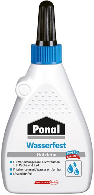 Ponal Wasserfest Super 3 Holzleim 120g Flasche (F)Weißleim Henkel