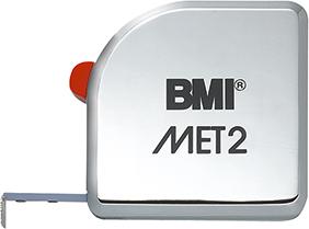 Taschenbandmaß MET2 2mx13mm weiß BMI