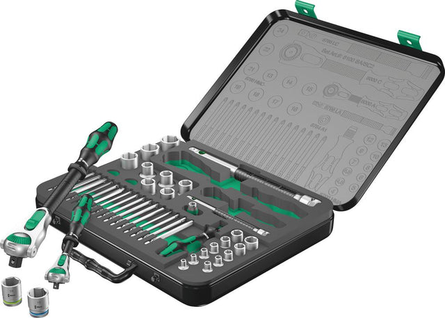 Steckschlüssel-Satz ZYKLOP speed 1/4" und 1/2" 43-teilig Wera