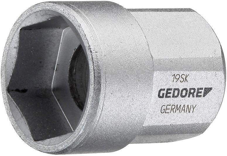 Steckschlüsseleinsatz Antrieb 1/2"-sechskant außen Abtrieb 6-kant 14x25mm Gedore