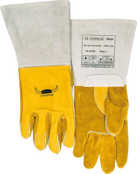 Produktbild von Weldas Schweißerhandschuhe Nr. 10-2750 Größe XL gelb (1 Paar) 10-2750XL 8718564520958
