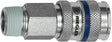 SchnellverschlusskupplungNW 7,8, Stahl, AG R1/4" RIEGLER