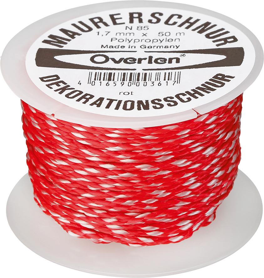 Maurerschnur PP 1,7mm 50m rot Overmann