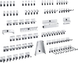Hakensortiment 80-teilig für Lochplatten