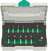 HW Profi-Schaftfräsersatz12-teilig im Systainer FORTIS, Fräsersatz, Profi-Schaftfräsersatz - 12177