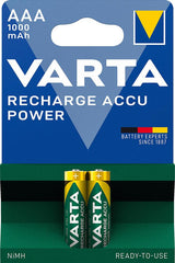 Batterie RECHARGEABLE Akku AAA 1000mAh VARTA