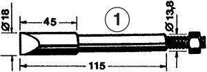 Lötspitze meißelförmig verstärkt 0202MZ Ersa