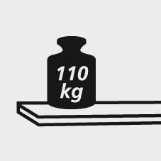 Flügeltürenschrank 4 Böden, 110kg Traglast H1950xB1200xT400mm RAL 7035/5010