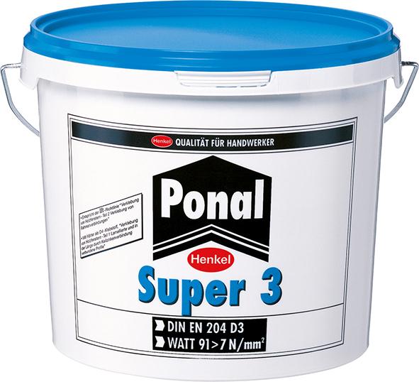 Ponal Wasserfest Super 3 Holzleim 10kg Eimer (F) Weißleim Henkel