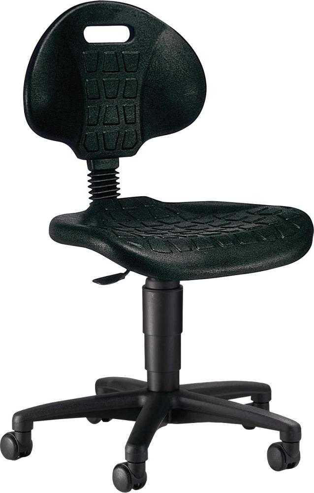 Arbeitsstuhl TEC 20 Sitz PU-Schaum schwarz Sitzhöhe 420-550 mm mit Rollen