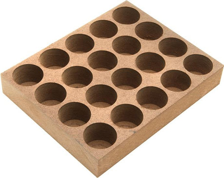 Produktbild von FORTIS Holzsockel für ER25 15 Bohrungen 4217008710 4317784721011