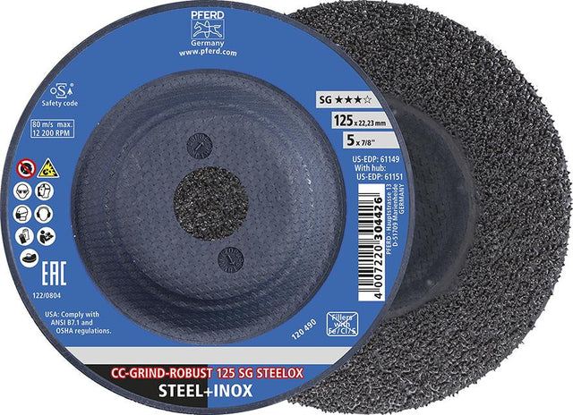 Schleifscheibe SG CC-GRIND-ROBUST STEELOX 125mm Pferd