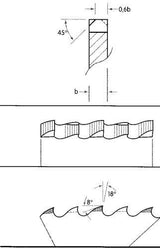 Metallkreissägeblatt HSS 315x3,0x40x160Z