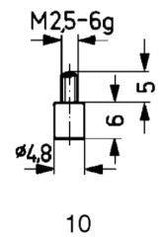 Messeinsatz HM Typ 10/ 4,8mm KÄFER