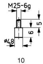 Messeinsatz HM Typ 10/ 4,8mm KÄFER