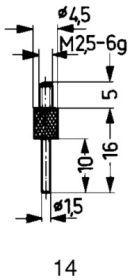 Messeinsatz HM Typ 14/ 1,5mm KÄFER