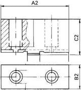 Dreibacken Satz Din6350Ab100Mm Röhm 1 - 3598