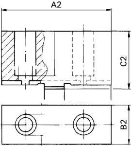 Dreibacken Satz Din6350Ab100Mm Röhm 1 - 3598