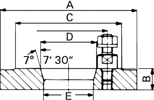 Stahlflansch Din55027/22 160Mm Kk 4 Röhm 2 - 3822