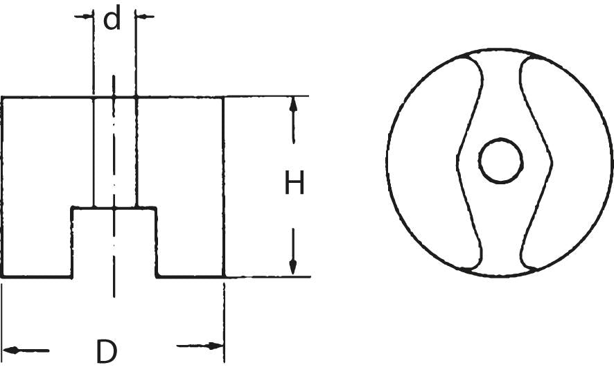 Knopfmagnet 25,4X15,9Mm Fortis 1 - 9027