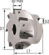 Eckfräser 90G D100Mm, Z8, Ik Für Ap. 1604 2 - 9361