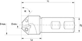 Fasfräser 45G D21Mm, Z1 Für Tcmt 1102. 1 - 9475