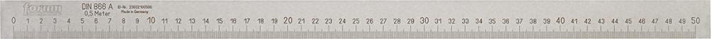 Präz.-Massstab DIN866 A 500x30x 6mm FORUM
