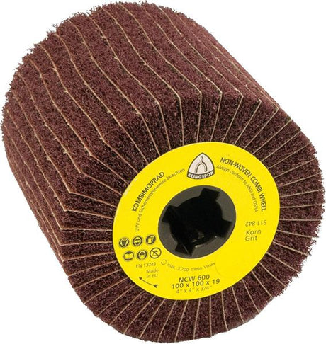 Produktbild von Klingspor Schleifmoprad mit Vlies NCW600 K180 100x100x19mm 258908 4014855089581