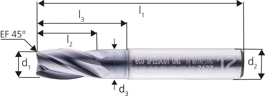 ECO-Schaftfräser WN FS 35/38G 6mm Z4