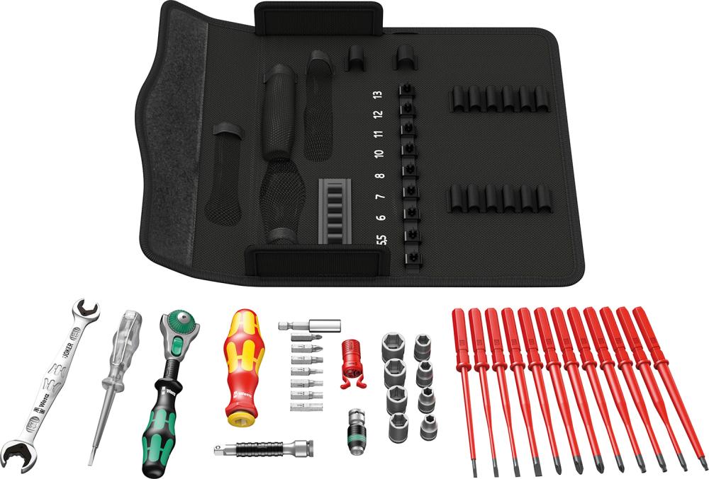 Werkzeugsortiment W1 Wartung 35-teilig in Textilbox