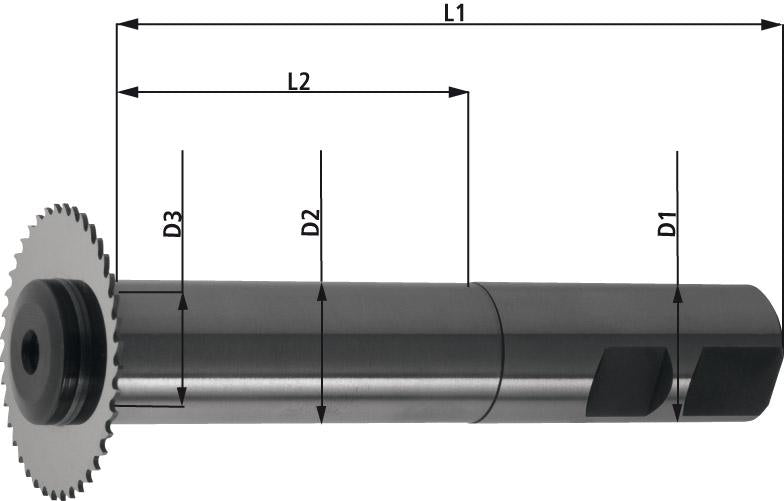 Sägeblattaufnahme DIN1835 Form B 80x22mm TSCHORN