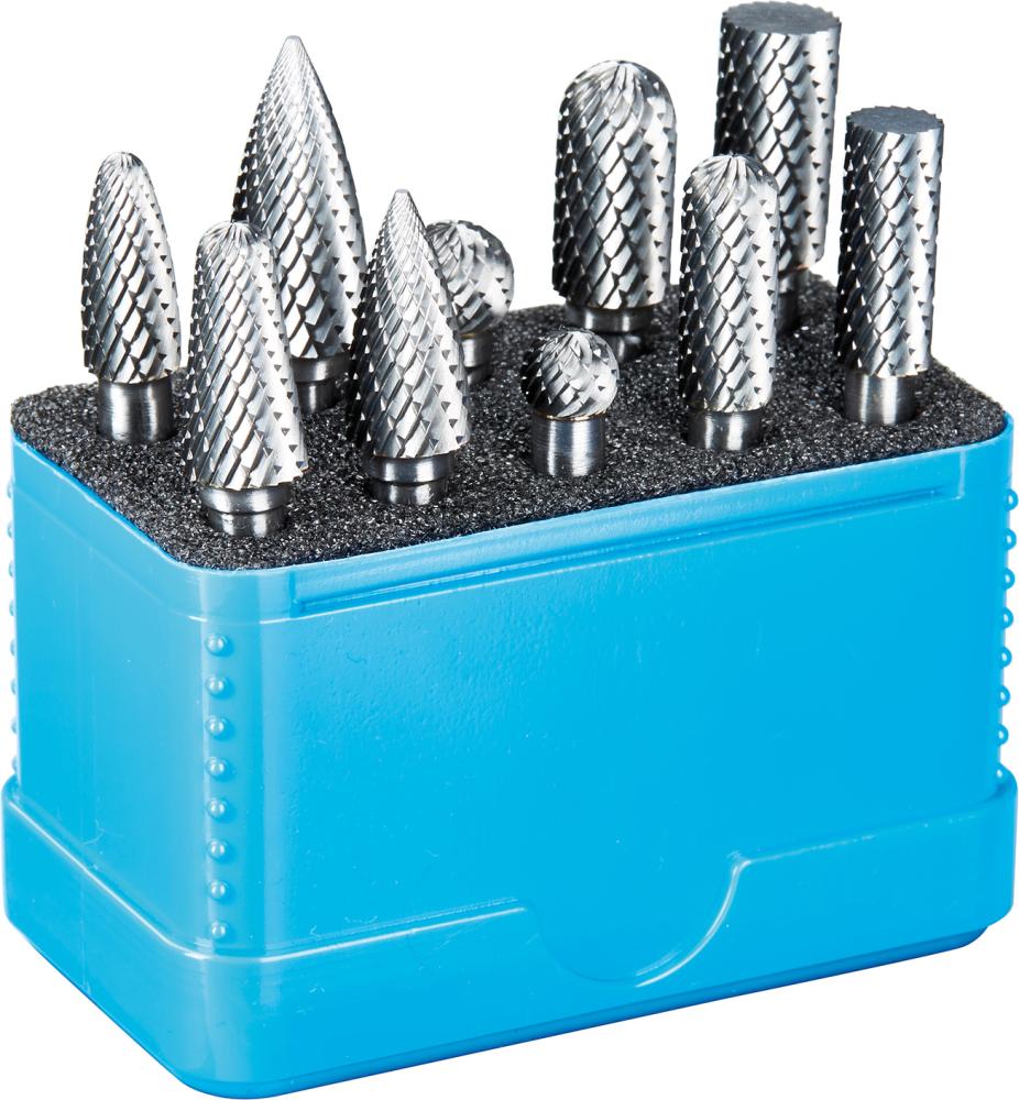 PFERD HM-Frässtift-Set, 3-teilig, Zahnung ALLROUND, Schaft-ø 6 mm PFERD HM-Frässtift-Set, 3-teilig, Zahnung ALLROUND, Schaft-ø 6 mm