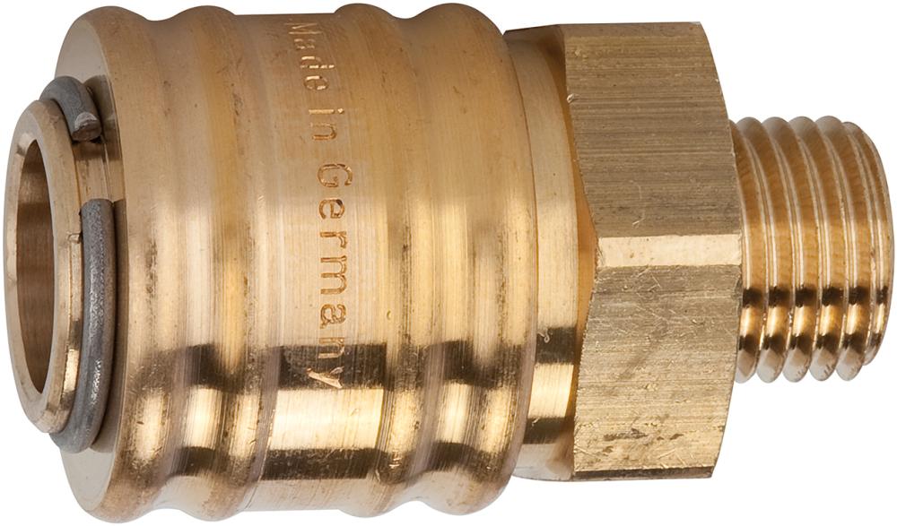 Produktbild von RIEGLER Schnellverschlusskupplung NW 7,2 Messing connect-line AG G1/4" 115612 4047322057325