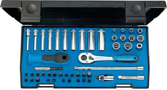 Produktbild von GEDORE Steckschlüssel-Garnitur 1/4" 20LMU-10 40-teilig 1815687 4010886854433